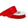 Saténová stuha so zlatým okrajom 16mm x 20m - Červená  