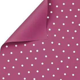   Bodkovaná fólia (malé bodky) 58 x 58 cm, 20 ks. - Tmavoružová