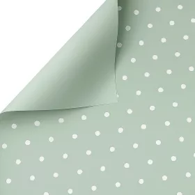  Bodkovaná fólia (malé bodky) 58 x 58 cm, 20 ks. - Pastelová zelená