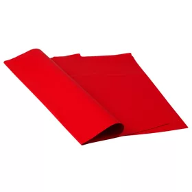   Dekoratívny baliaci fóliový hárok 58x58cm, 20ks - Červená