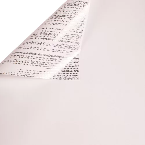 Fólia hárok so strieborným leskom 57 x 57cm, 15ks. - Biela