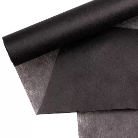 Dekoračný vlizelín 50cm x 8m - Čierna