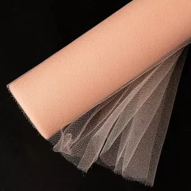 Mäkký tyl v rolke 30cm x 20m - Broskyňový