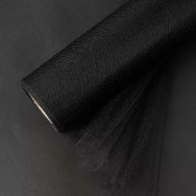 Mäkký tyl v rolke 30cm x 20m - Čierny