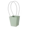 10ks. Taška na kvety 12(v) x 12(š) x 12.5(h) cm - Vintage zelená