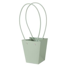   10ks. Taška na kvety 12(v) x 12(š) x 12.5(h) cm - Vintage zelená