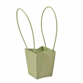   10ks. Taška na kvety 12(v) x 12(š) x 12.5(h) cm - Vintage zelená