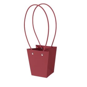 10ks. Taška na kvety 12(v) x 12(š) x 12.5(h) cm - Bordová