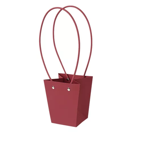 10ks. Taška na kvety 12(v) x 12(š) x 12.5(h) cm - Bordová