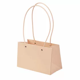   10ks. Taška na kvety 22(v) x 10.5(š) x 13.5(h) cm - Svetlá púdrová