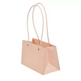   10ks. Taška na kvety 22(v) x 10.5(š) x 13.5(h) cm - Tmavá púdrová