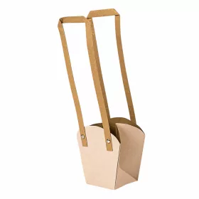   10ks. Taška na kvety 12(v) x 11(š) x 7(h) cm - Svetlá púdrová