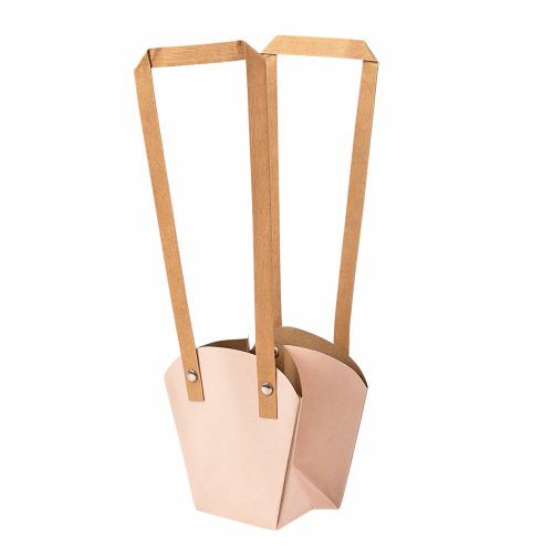 10ks. Taška na kvety 12(v) x 11(š) x 7(h) cm - Tmavá púdrová