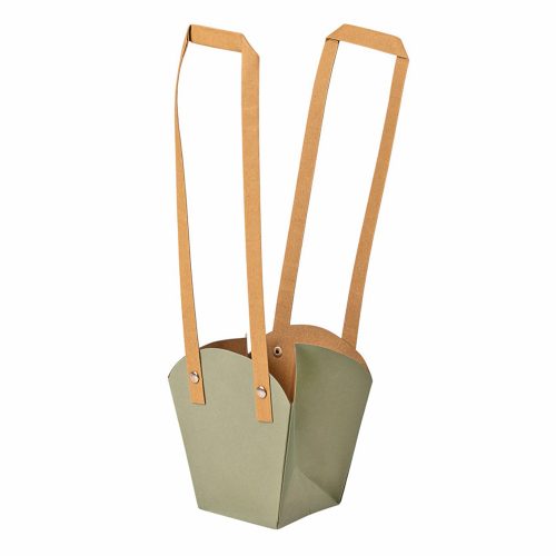 10ks. Taška na kvety 12(v) x 11(š) x 7(h) cm - Vintage zelená