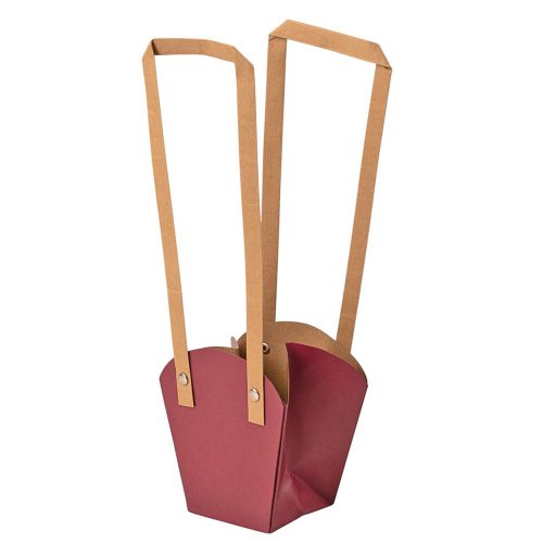 10ks. Taška na kvety 12(v) x 11(š) x 7(h) cm - Bordová