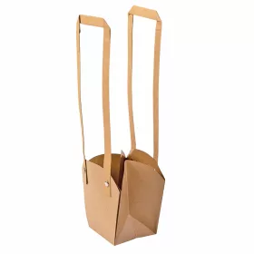 10ks. Taška na kvety 12(v) x 11(š) x 7(h) cm - Prírodná