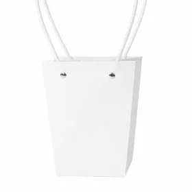 10 ks. Taška na kvety 13(v) x 9.5(š) x 15.5(h) cm - Bielá