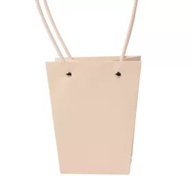   10 ks. Taška na kvety 13(v) x 9.5(š) x 15.5(h) cm - Svetlá púdrová