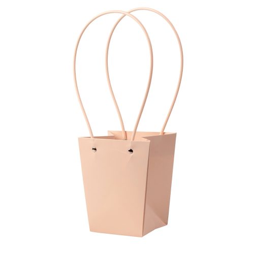 10 ks. Taška na kvety 13(v) x 9.5(š) x 15.5(h) cm - Tmavá púdrová