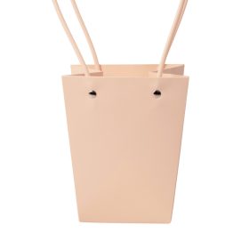   10 ks. Taška na kvety 13(v) x 9.5(š) x 15.5(h) cm - Tmavá púdrová