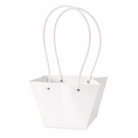 10 ks. Taška na kvety 20(v) x 12(š) x 12(h) cm - Bielá