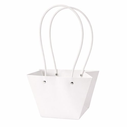 10 ks. Taška na kvety 20(v) x 12(š) x 12(h) cm - Bielá
