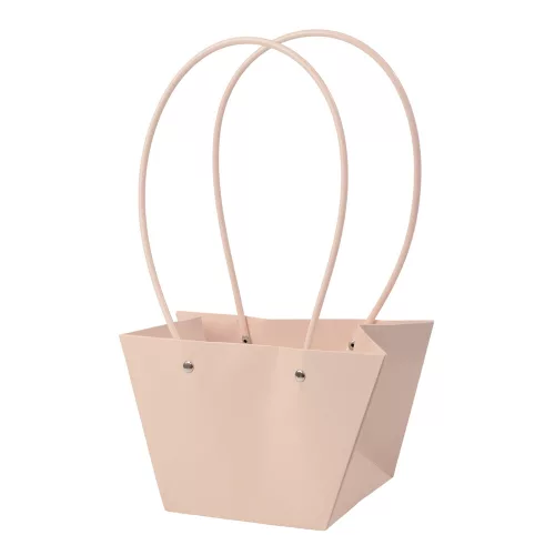 10 ks. Taška na kvety 20(v) x 12(š) x 12(h) cm - Tmavá púdrová