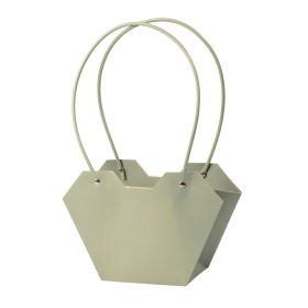   10 ks. Taška na kvety 23.5(v) x 12.5(š) x 3.5(h) cm - Vintage zelená