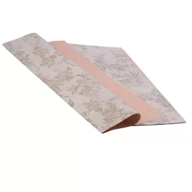   Vintage fólia hárok s kvetinovým vzorom 57 x 57cm, 20ks. - Béžová