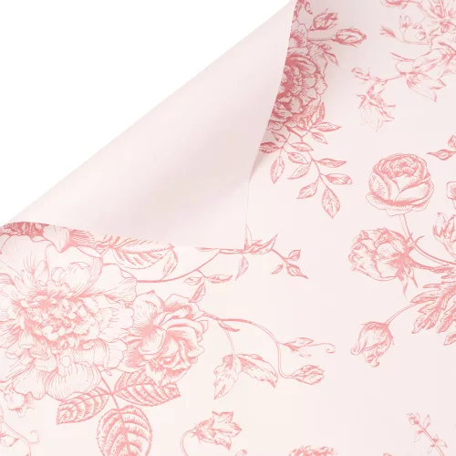 Victorian Sketch fólia hárok 57 x 57cm, 20ks. - Staroružová antická