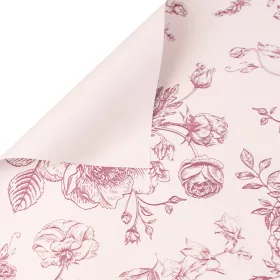   Victorian Sketch fólia hárok 57 x 57cm, 20ks. - Slivkovo hnedá