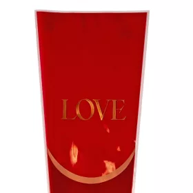   Fóliový sáčok na kvety „Love” 12.5 x 4 x 45 cm, 20 ks. - Bordová