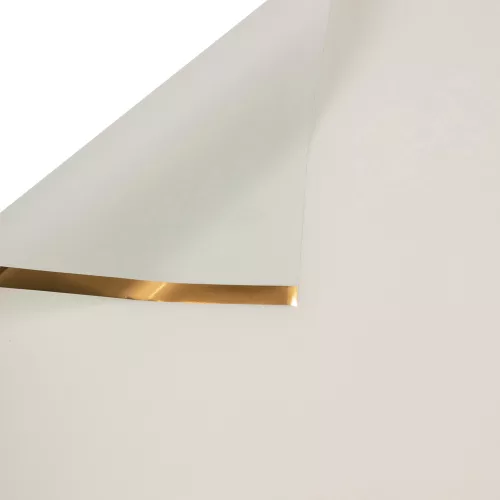 Matná fólia hárok so zlatým okrajom 57 x 57cm, 20ks. - Pastelová zelená