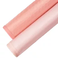 40 cm široká organza s obšitým okrajom