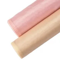 20 cm široká organza s obšitým okrajom